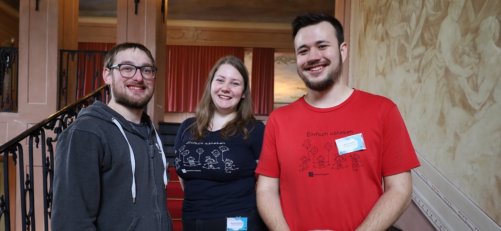 Diözese Linz: Jungschar-Vorsitzende wiedergewählt / Jana Hofer Wiedergewählt: David Hinterberger, Valentina Bergmair, Samuel Haijes (v.l.n.r)