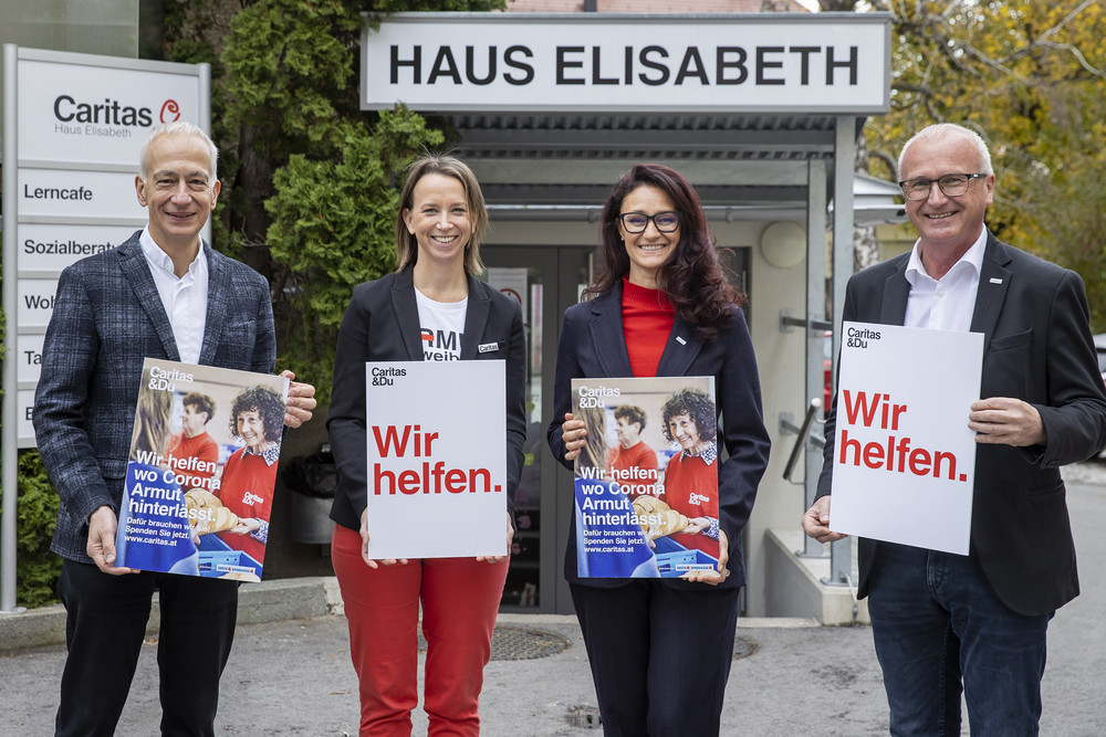 Caritas-Präsident Landau und Geschäftsführerin Parr besuchten Caritas Einrichtungen in Salzburg / Caritas Leopold