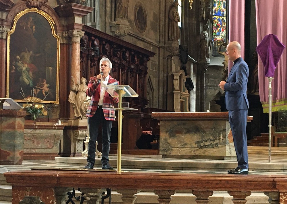Thomas Brezina Buchpräsentation im Stephansdom / Kathpress / Robert Mitscha-Eibl
