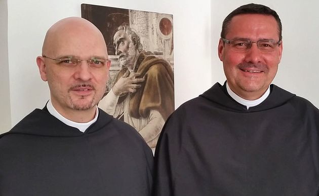 P. Matthias Schlögl mit seinem Amtsvorgänger P. Dominic Sadrawetz / Augustinerorden
