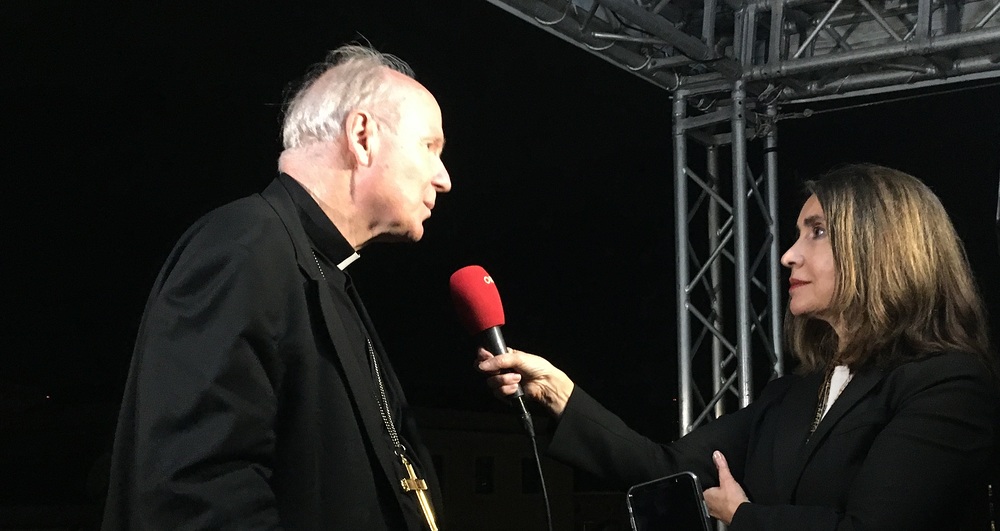 Kardinal Christoph Schönborn im Interview mit Mathilde Schwabeneder / Georg Schimmerl ORF-Religionsjournalistin Schwabeneder gestorben