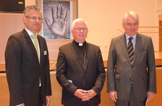 vl.: Prof. G.M. Hoff, Erzbischof Franz Lackner, Rektor Heinrich Schmidinger