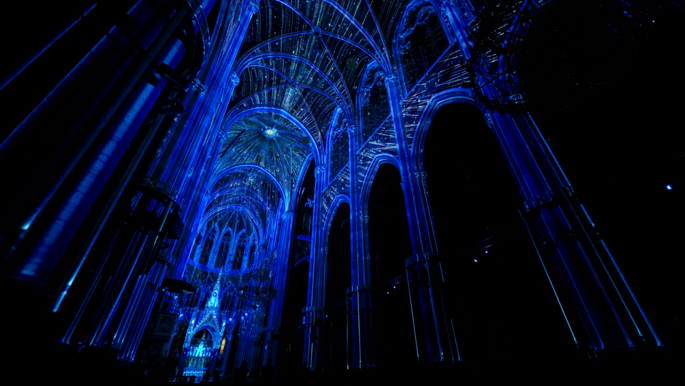 neue immersive Lightshow in der Wiener Votivkirche 