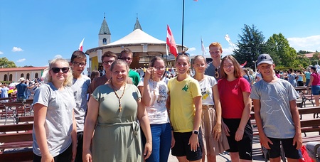 Jugendliche aus Österreich beim Internationalen Jugendfestival 'Mladifest' in Medjugorje 2022