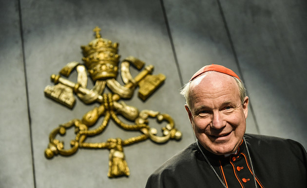 Christoph Schönborn / Copyright 2016, KNA GmbH, www.kna.de, All Rights Reserved, Cristian Gennari Kardinal Christoph Schönborn, Erzbischof von Wien, bei der Vorstellung des nachsynodalen Schreibens von Papst Franziskus zu Ehe und Familie 'Amoris laetitia', 'Freude der Liebe', am 8. April 2016 im Vatikan.