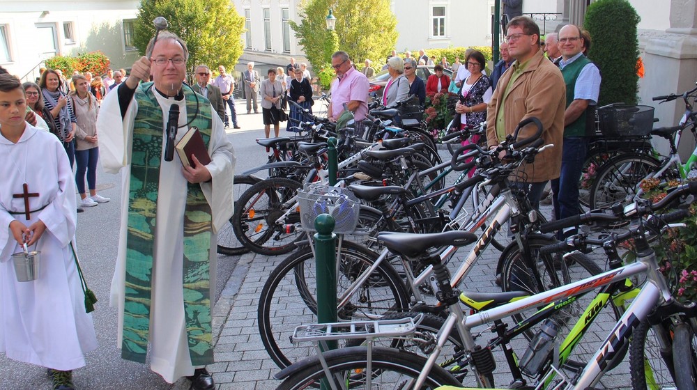 Aktion 'Radln in die Kirche', Pfarre Steinakirchen (NÖ)