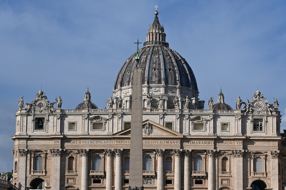 Vatikan - Petersdom / Kathpress / Paul Wuthe Schönborn begrüßt Treffen von Trump und Selenskyj im Petersdom