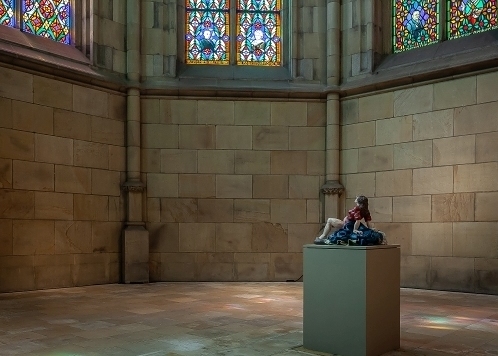 Moderne Marienstatue in Linzer Dom