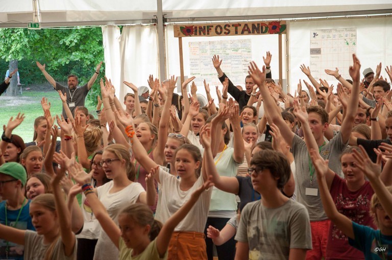 Jugendliche beim Jugendtreffen Pöllau / jugendtreffen.at