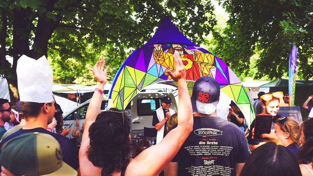 Junge Kirche beim Lustenauer 'Szeneopenair'