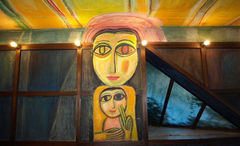 Gemälde von Lydia Roppolt in Kapelle des Bildungshauses Puchberg / Bildungshaus Schloss Puchberg