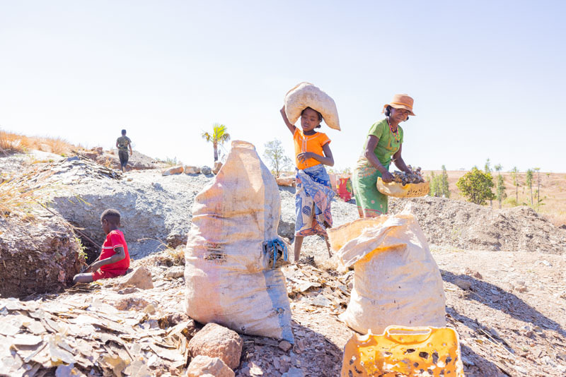 Mica-Minen Madagaskar